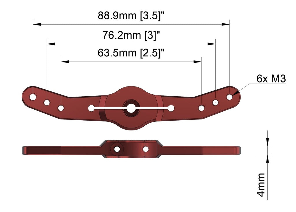 CHASERVO-Double-Arm 0825 (with offset-red) for HV7010