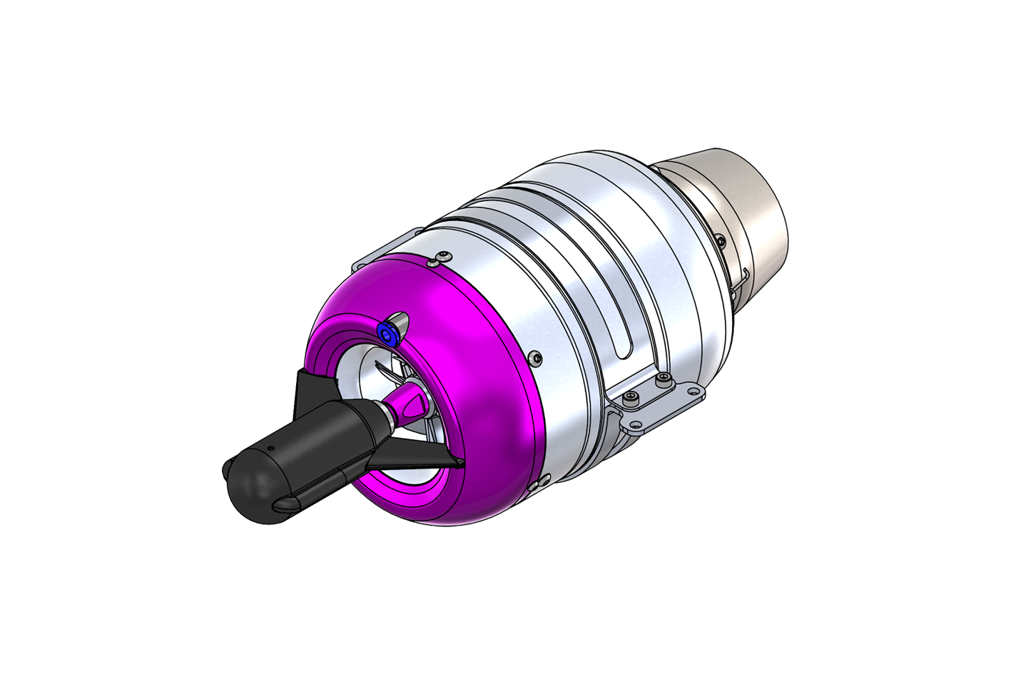 Turbine mounting clamp for P100